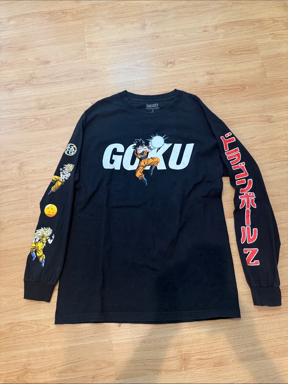 Dragon Ball Z Goku Graphic Long Sleeve Tee - Black